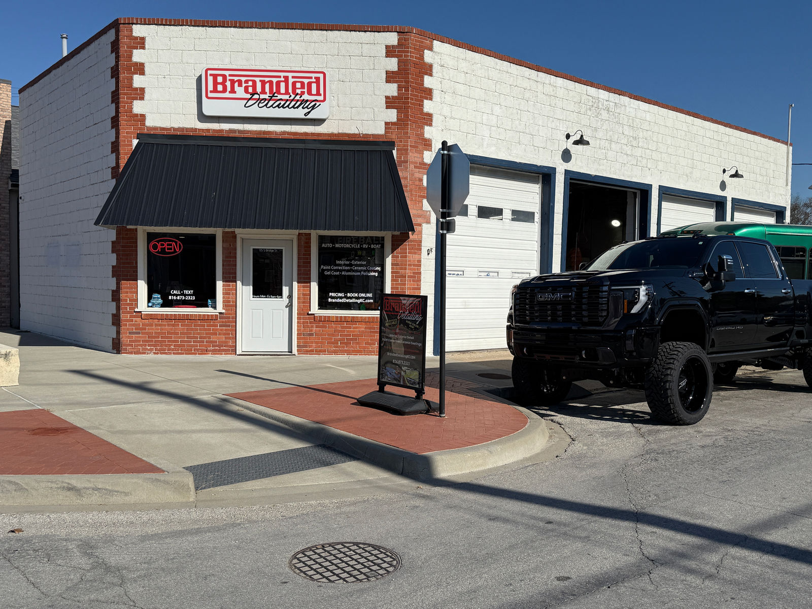 The Branded Detailing shop exterior in Smithville